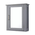 Mercer Mid Century Modern Wooden Medicine Cabinet Gray - Elegant Home Fashions