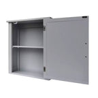 Armoire à pharmacie moderne mi-siècle en bois Mercer Gris - Elegant Home Fashions