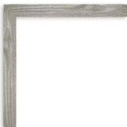 Miroir mural carré de salle de bain Dove non biseauté 41" x 30" Gris délavé - Amanti Art : Cadre en polystyrène, Fixation murale