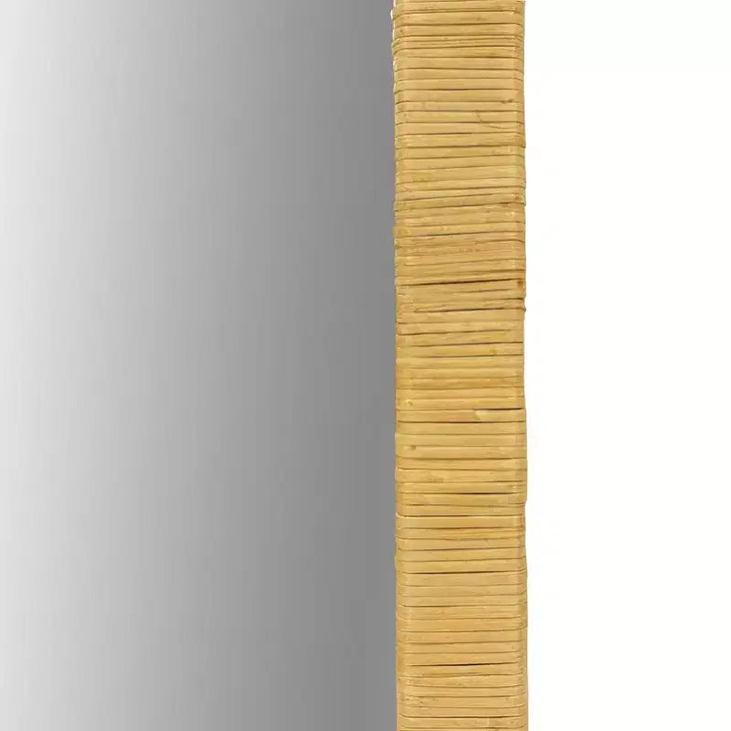 Miroir mural rectangulaire en rotin naturel Nova - Ink+Ivy