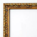 Miroir mural en bois de 71 cm x 71 cm, bronze antique, non biseauté - Amanti Art