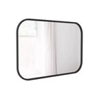 Miroir mural rectangulaire de 24 po x 36 po avec moyeu noir - Umbra : design moderne, aucun assemblage, montage mural