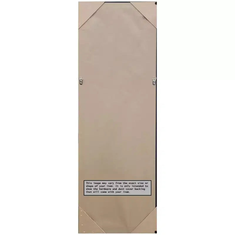 Miroir pleine longueur de 48,26 cm x 134,62 cm avec cadre en bois dur blanc à suspendre à la porte - Amanti Art : À suspendre à la porte, Corps, Aucun assemblage requis