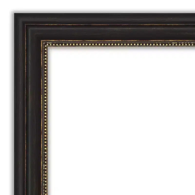 Miroir mural étroit en bronze non biseauté 42 po x 31 po - Amanti Art