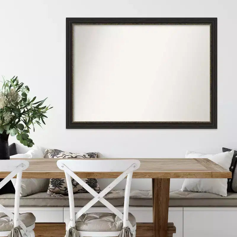 Miroir mural étroit en bronze non biseauté 42 po x 31 po - Amanti Art