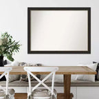 Miroir mural étroit en bronze non biseauté 42 po x 31 po - Amanti Art