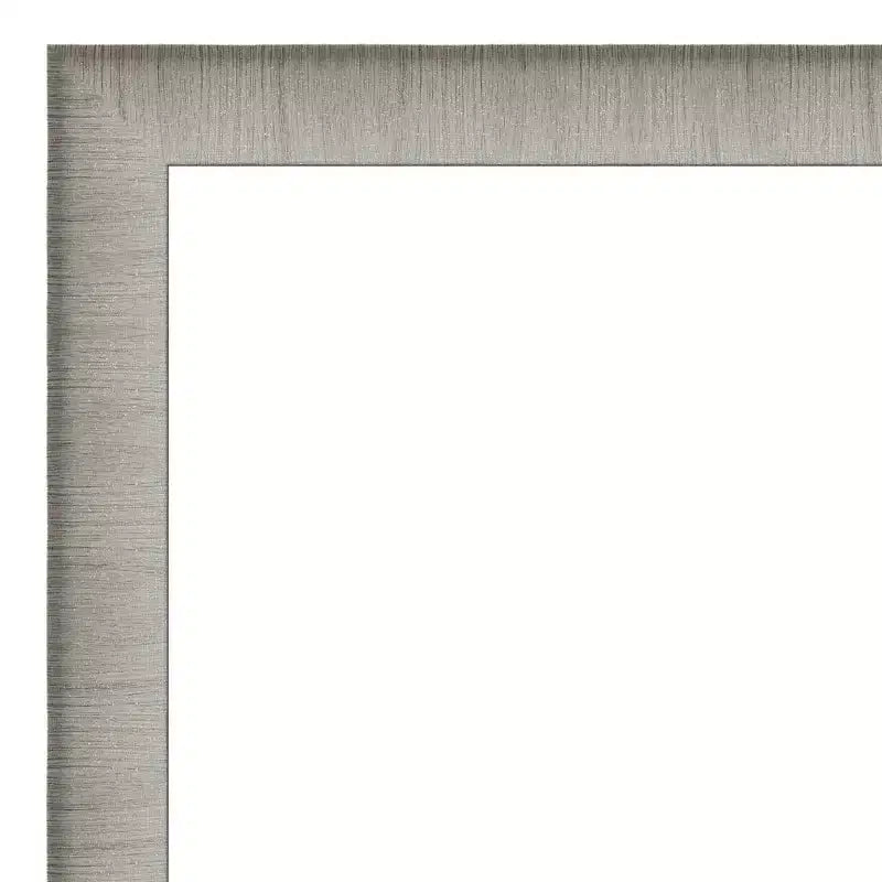 Miroir mural étroit élégant 41"x30" pour salle de bain, finition étain - Amanti Art : Quincaillerie de montage incluse