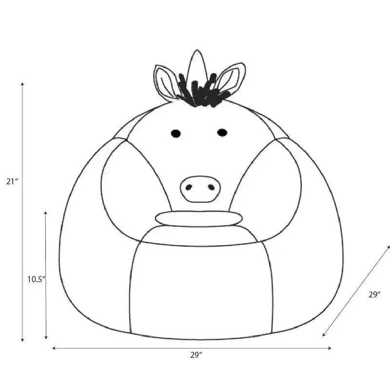 Fauteuil déhoussable en forme de licorne pour enfant - Pillowfort™