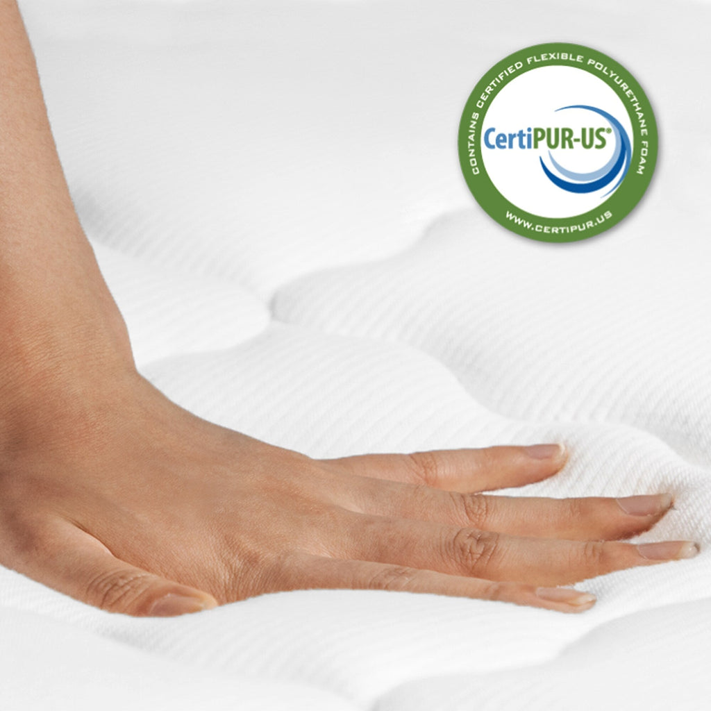 Matelas en mousse à mémoire de forme hybride 10 po – Soutien ferme moyen avec ressorts renforcés pour le soulagement de la pression, certifié CertiPUR-US