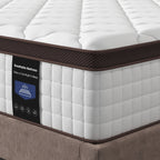 Matelas en mousse à mémoire de forme hybride 10 po – Soutien ferme moyen avec ressorts renforcés pour le soulagement de la pression, certifié CertiPUR-US