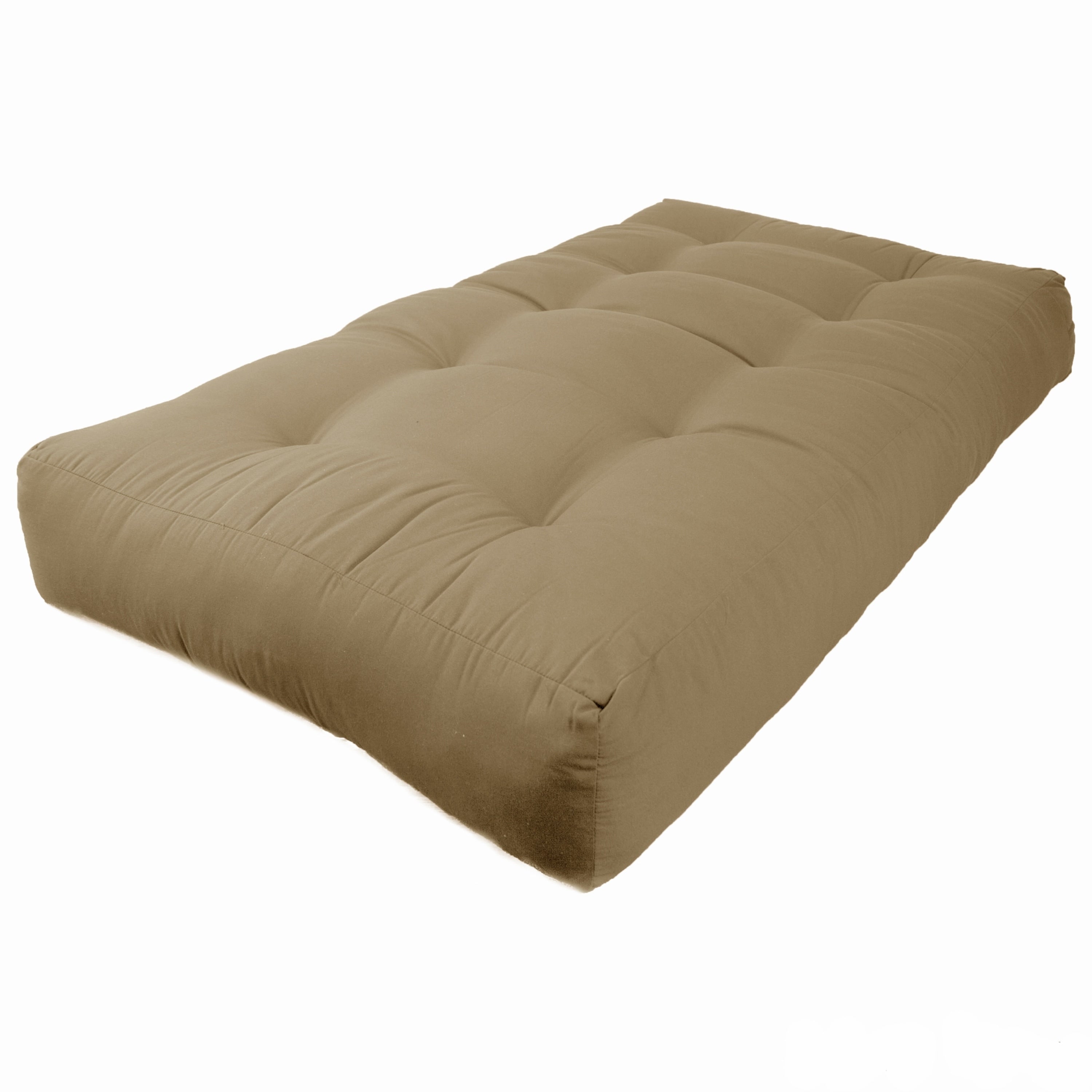 Matelas de futon en sergé épais de 10 pouces (simple, double ou grand)