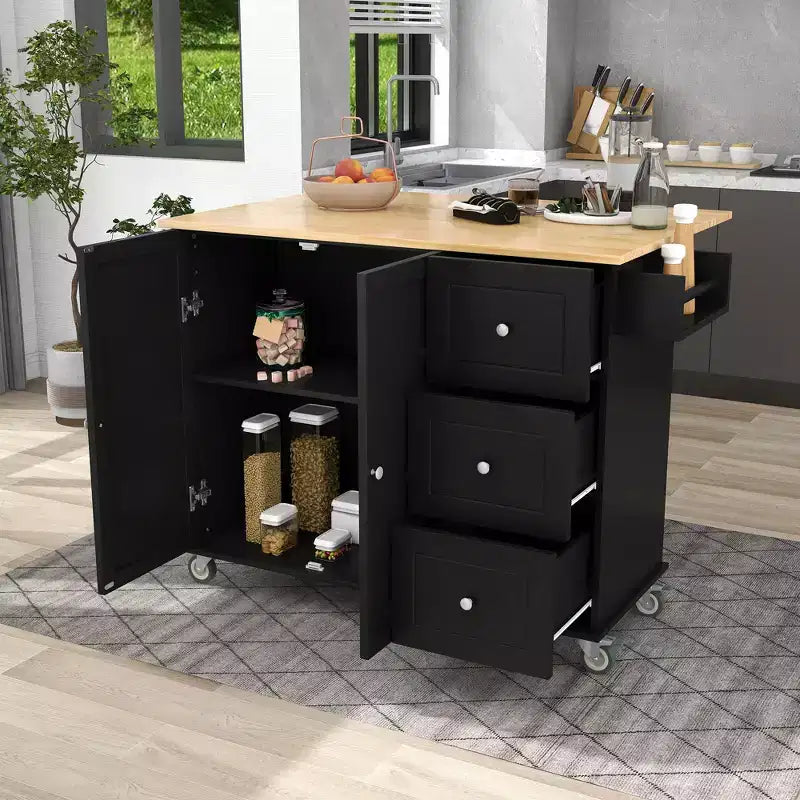 Chariot de cuisine moderne Whisen, chariot de cuisine avec étagères et tiroirs