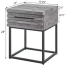 Table d'appoint de rangement contemporaine Celestial de Roundhill Furniture