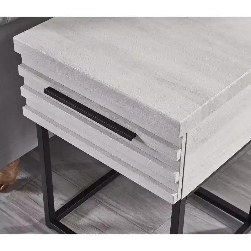 Table d'appoint de rangement contemporaine Celestial de Roundhill Furniture