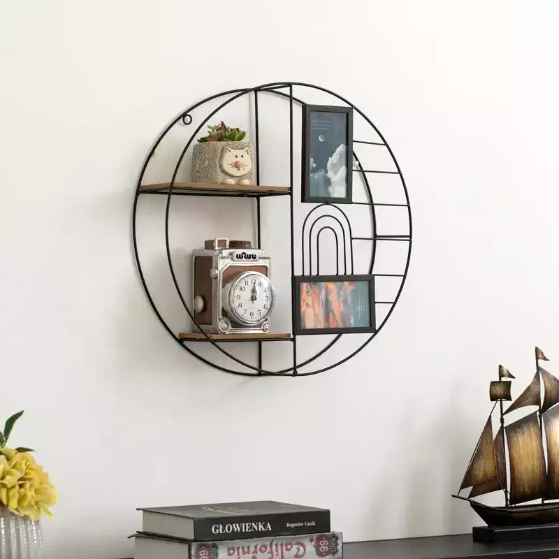 Étagère Murale Décorative Moderne Vintiquewise - Présentoir Métallique Élégant et Multifonctionnel
