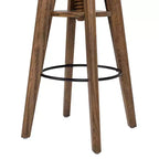 Tabouret de bar réglable en bois de chêne Spencer Minimaliste Jennifer Taylor Home, chêne brun noyer