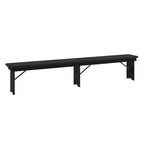 Banc pliant de style ferme Merrick Lane en pin massif, 96 x 12