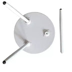 Table d'appoint ronde en métal Whelan de marque Kings Brand Furniture, table de chevet, noire