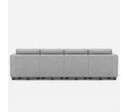 Canapé-lit modulaire Belffin Weave avec rangement (8 places + 6 côtés)
