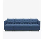 Canapé-lit modulaire Belffin Weave avec rangement (8 places + 6 côtés)