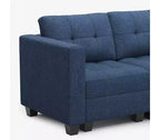Canapé-lit modulaire Belffin Weave avec rangement (8 places + 6 côtés)