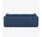 Canapé-lit modulaire Belffin Weave avec siège de rangement (6 places + 7 côtés)