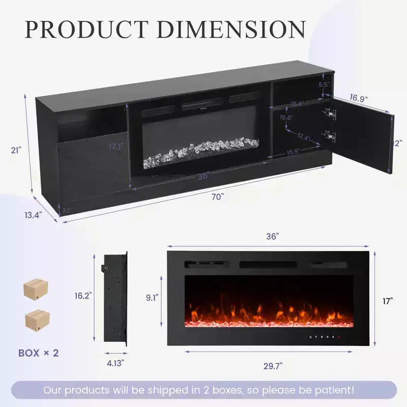 Meuble TV EROMMY 70''