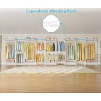 Timate U4 Portant à Vêtements en Forme de U Robuste, Portant à Vêtements Extensible Fixé au Mur, Grand Système de Dressing