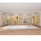 Timate U4 Portant à Vêtements en Forme de U Robuste, Portant à Vêtements Extensible Fixé au Mur, Grand Système de Dressing