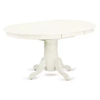 HomeStock AVVA5 Ensemble Table et Chaises de Cuisine 5 Pièces Lin Blanc Style Moderne