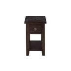 Jofran,Kona Grove Distressed Rustic Solid Acacia Chairside End Table with Shelf