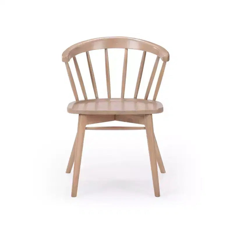 Lot de 2 chaises de salle à manger Plank+Beam, chaise de cuisine en bois massif
