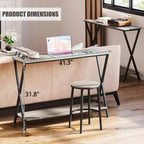 Petite console d'entrée, Table de couloir étroite, Console industrielle à 2 niveaux avec étagères, Table derrière le canapé, Consoles de foyer