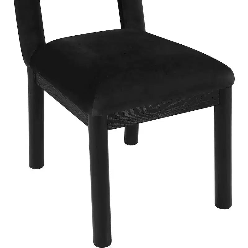 Meridian Furniture, Chaise de salle à manger en velours Conrad