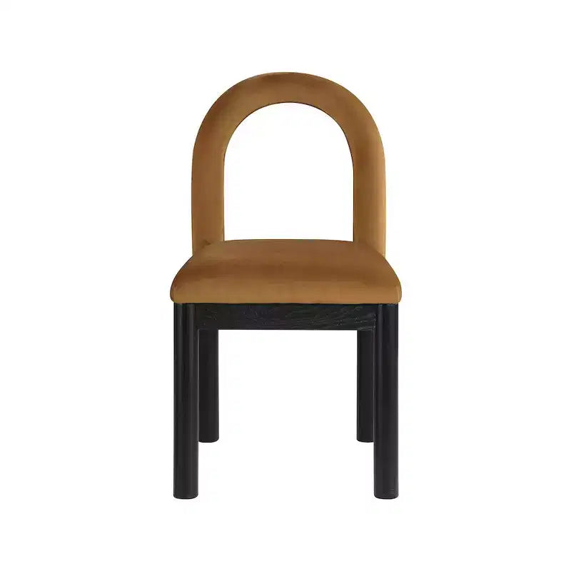 Meridian Furniture, Chaise de salle à manger en velours Conrad