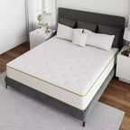 Matelas Hybride Swedrea, Mousse à Mémoire de Forme Respirante Refroidissante (Fermeté Moyenne), en Boîte, Blanc