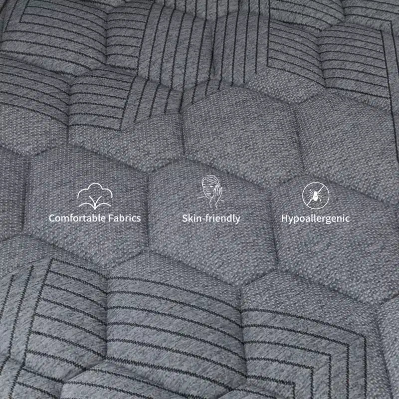 Matelas hybride Swedrea en boîte – Mousse à mémoire de forme à refroidissement moyen – Blanc