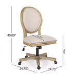 Christopher Knight Home Chaise de bureau réglable Mamie avec pivot et levage