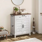 31.5 Armoire de buffet, Meuble de rangement rustique avec étagère réglable, Console d'entrée, Meuble de bar à café pour la cuisine