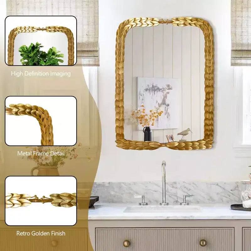 Miroir mural plat en métal Maxax