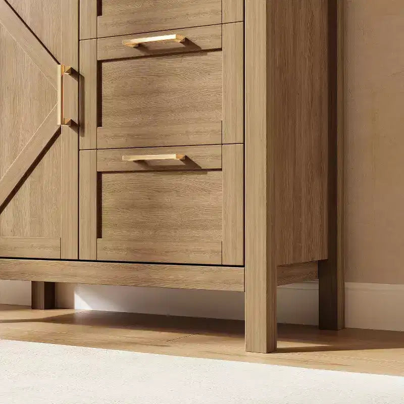 Buffet de salle à manger Acekool avec rangement, meuble d'appoint moderne avec étagères réglables pour entrée, salon, cuisine
