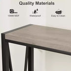TROPOW Console, Table d'entrée à 2 niveaux, Table de canapé étroite avec rangement, Console pour entrée, salon, couloir