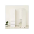 HomeStock 70,9 po H x 17,72 po L Système de rangement de placard en bois composite blanc pour rangement universel avec bacs de rangement