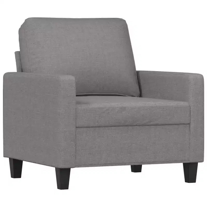 vidaXL Sofa Chair Light Gray 23.6 Fabric