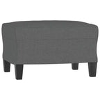 vidaXL Ensemble de canapés Tissu gris foncé (100 % polyester), métal, textilène, contreplaqué