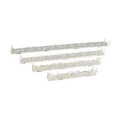 Storied Home Farmhouse Decorative Iron Ledges, Distressed Cream, Set of 4 Sizes