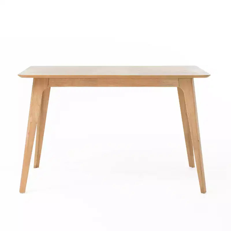 Table à manger rectangulaire GDFStudio Keiko en bois de style moderne du milieu du siècle avec pieds évasés