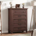 5 Dresser for Bedroom, 41.3 Tall Vertical Drawer Dresser with Storage Freestanding, Wooden Closet Storage Chest for Living Room, Bedroom