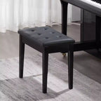 Banc de piano VEVOR, 56 x 35 x 48 cm, tabouret de piano pour clavier avec coussin rembourré haute densité, compartiment de rangement pour livres de musique, noir