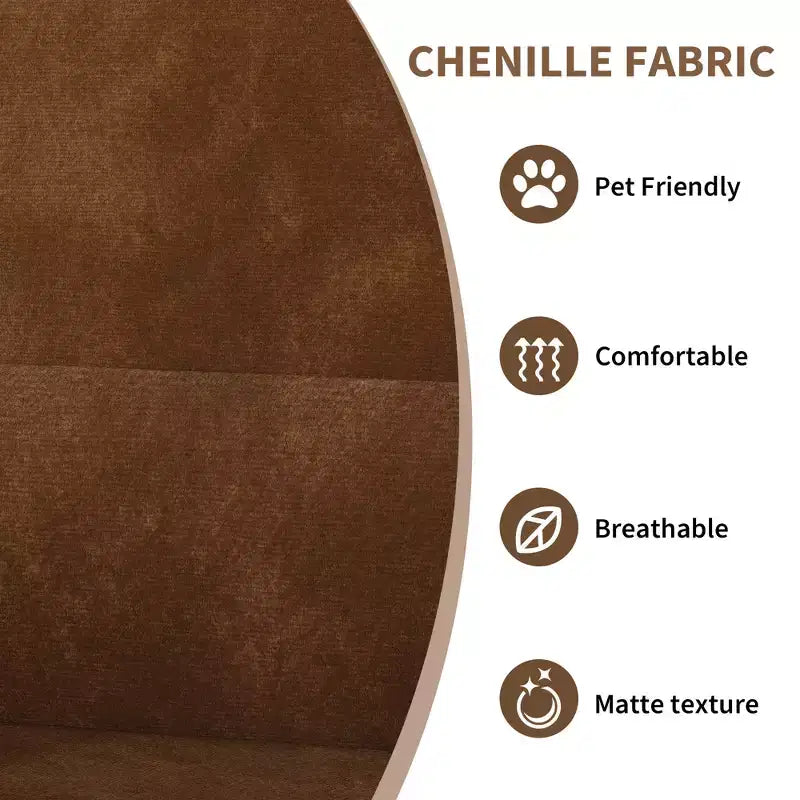 Fauteuil d'appoint moderne, Fauteuil de salon à ossature bois, Fauteuil de lecture confortable pour Salon, Chambre à coucher, Appartement, Coin